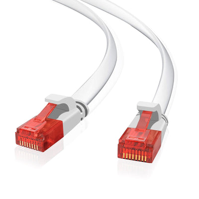 Helos Ultra Slim Network Cable U/UTP CAT.6 White 15,0M — image 1