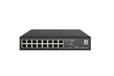 Switch Levelone GES-2216 Gestionado L2 Gigabit Ethernet (10/100/1000) Black — image 1