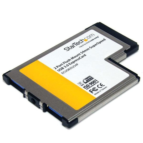 StarTech.com Card Adapter Expresscard/54 USB 3.0 2 Ports With Uasp Assembly Ras Controladora Superspeed 54MM F