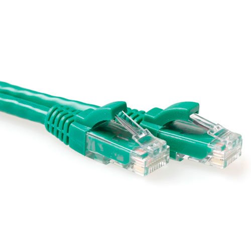 Green 10 Meter U UTP CAT.6A Patch Cable Snagless With RJ45 Connectors
