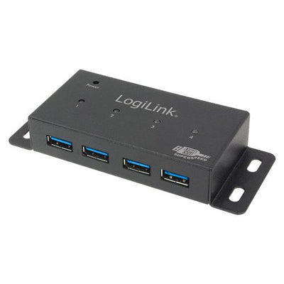 Logilink Hub 4 Ports USB 3.0 UA0149 Housing Metalica/Adapter Power 230V/3.5A UA0149 — image 1
