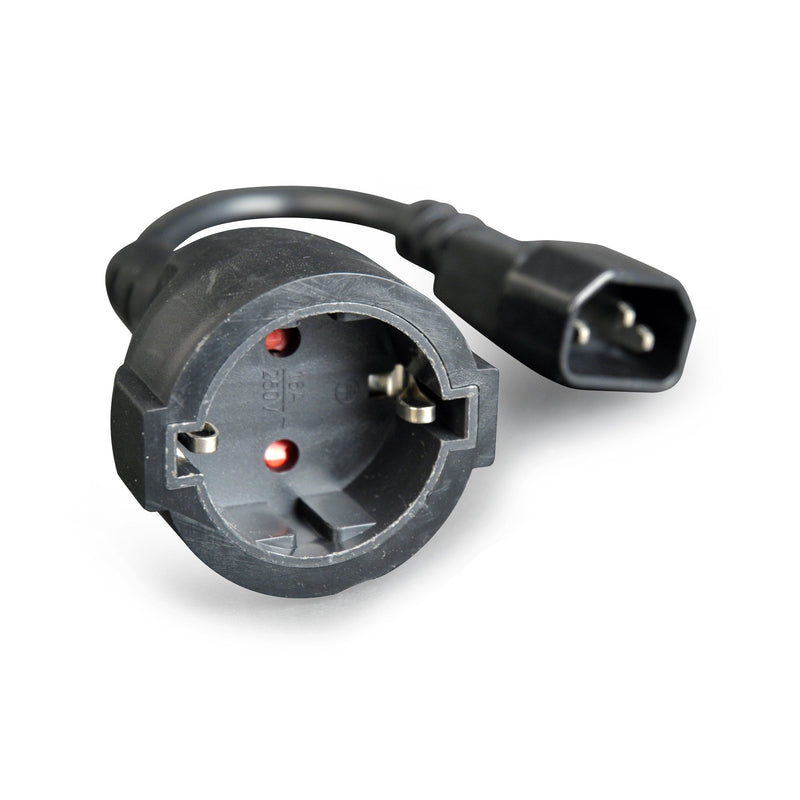 Gembird Cable Power Schucko a C14 H/M Black 0.15M PC-SFC14M-01
