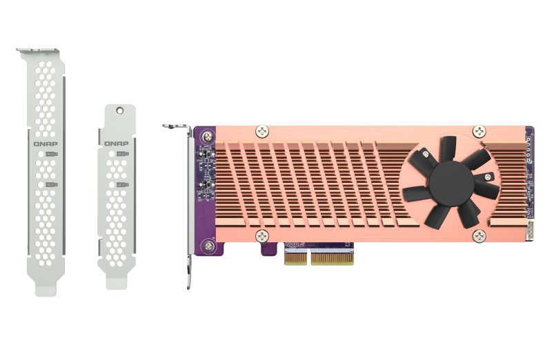 QNAP Card And Adapter QM2-2P-344A Interfaz Internal M.2