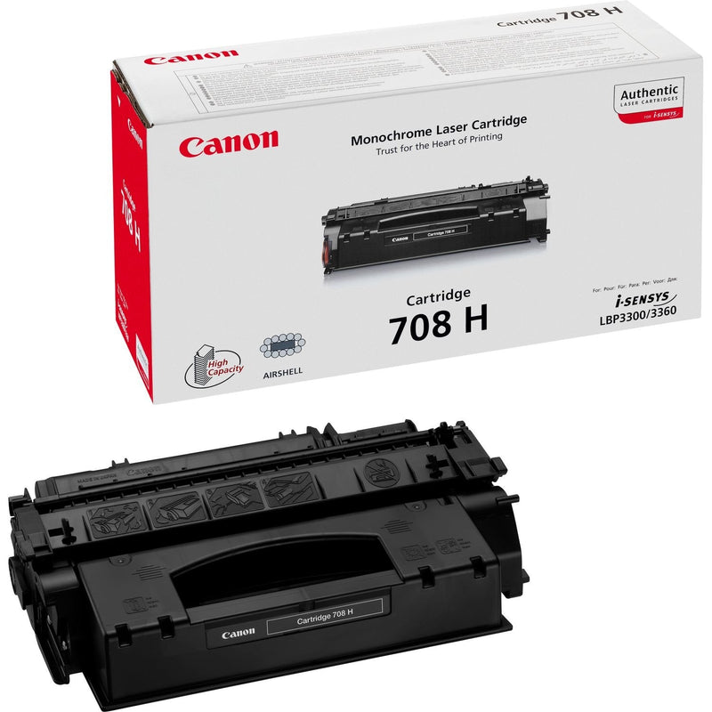 Canon Genuine Toner 708H Black I-sensys LBP3360, Laser Shot LBP-3300, 3360