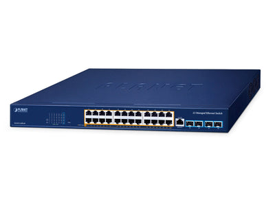 Planet Layer 3 24-PORT 10/100/1000T Gestionado L3 Gigabit Ethernet (10/100/1000) Energía Sobre Ethernet (PoE)  — image 1
