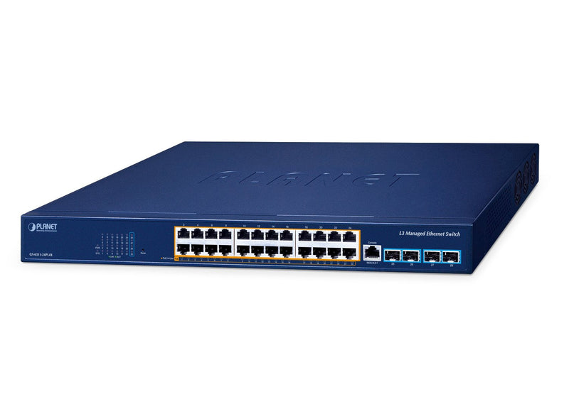 Planet Layer 3 24-PORT 10/100/1000T Gestionado L3 Gigabit Ethernet (10/100/1000) Energía Sobre Ethernet (PoE)
