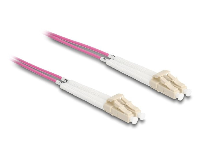 Delock Lwl Cable Lc Duplex a Lc Duplex Multimode OM4 Winkelbar 5M