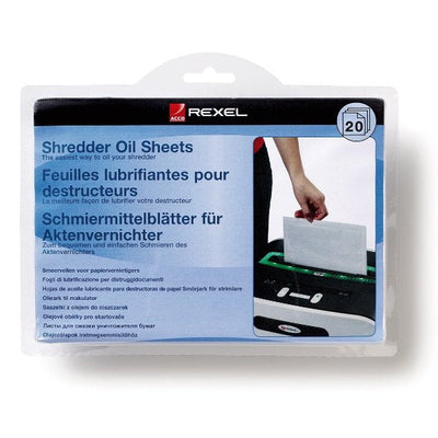 Rexel Shredder Oil Sheets (20) 20 Pieces — image 1