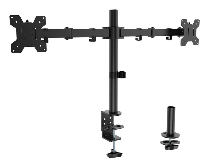 Aisens Desk Mount Eco Swivel And Tilt Monitor/TV 10KG (3 Pivots 2 Arms 17-32, Black