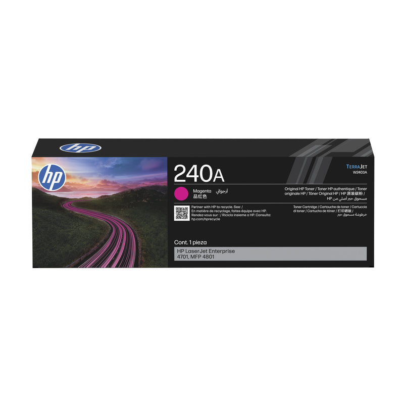 HP Toner Magenta W2403A 240A 2000 Copias Cartridge Toner HP Laserjet 240A Magenta