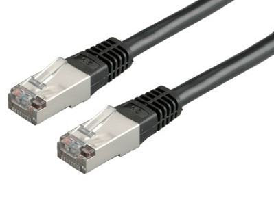 Roline Network Cable KAT.6 Class And S FTP Pimf Black 1M — image 1