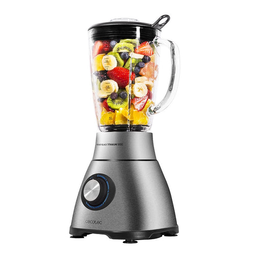Cecotec Blender Glass Power Black Titanium 1800W 2.1L — image 1