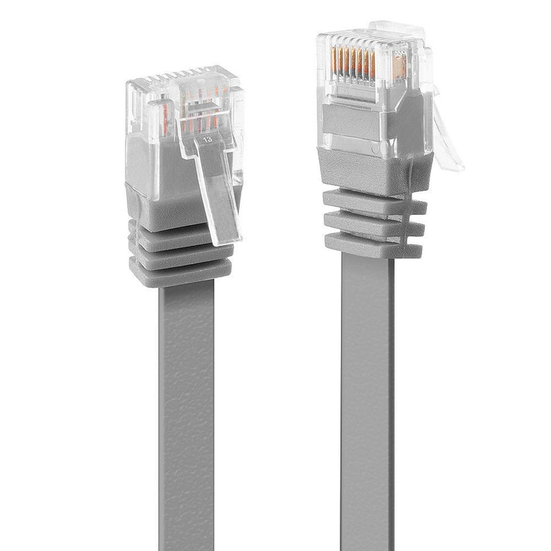 Lindy Network Cable CAT.6 Flachband Ungeschirmt Grey 2.00M
