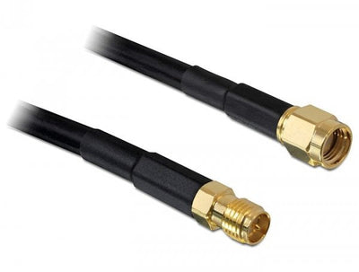 Delock Rp-sma Male Rp-sma Female CFD200 5M Low Loss — image 1