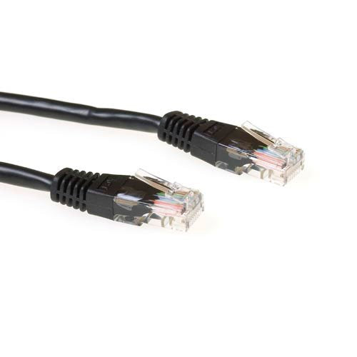 Black 7 Meter Lszh U UTP CAT.6 Patch Cable With RJ45 Connectors