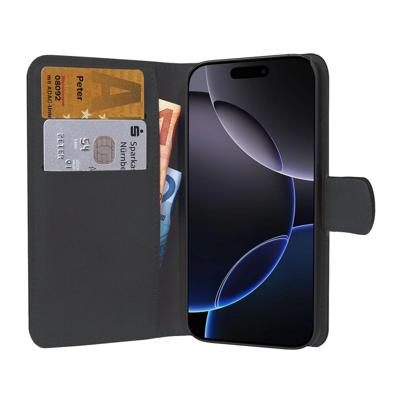 Pedea Book Cover Classic Fr Apple Iphone 16 Pro Black