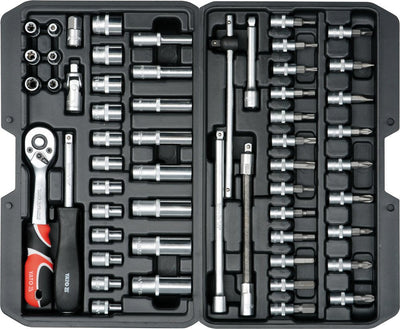 Yato Set Of Tools 56 Pieces Metal Black YT-14501 — image 1