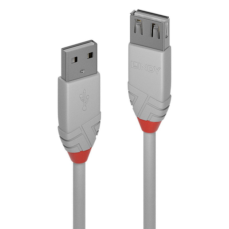 Lindy USB 2.0 Extension Typ a/a Anthra Line M/F 0.2M