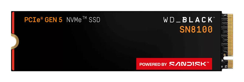 Drive SSD Sandisk Wd_black SN8100 NVMe 8TB M.2 Pci Express 5.0 TLC 3D Nand