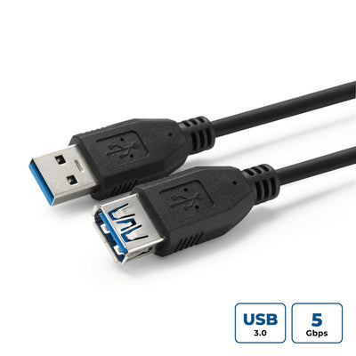 Microconnect USB3.0AAF2B USB Cable USB 3.2 Gen 1 (3.1 Gen 1) 2M USB a Black — image 1