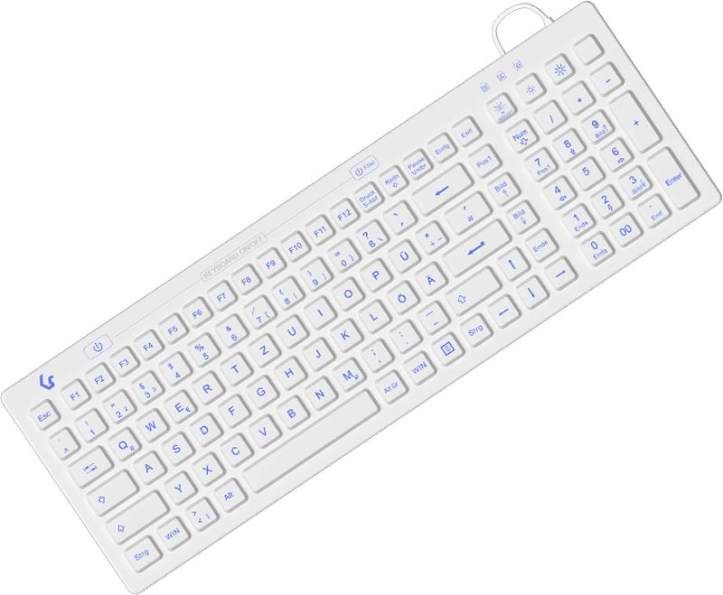Keyboard German Keysonic KSK-6031INEL USB Qwertz White