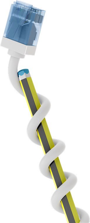 Goobay Cable Patch Ultraflexible CAT.6A Slim U/UTP White 15 Metres Clavijas Extracortas 74302 — image 1
