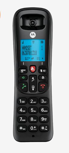 Motorola Telef. Wireless Dect Digital CD4001 Black/Bloqueo Llamadas/Screen Retroiluminada 107CD4001