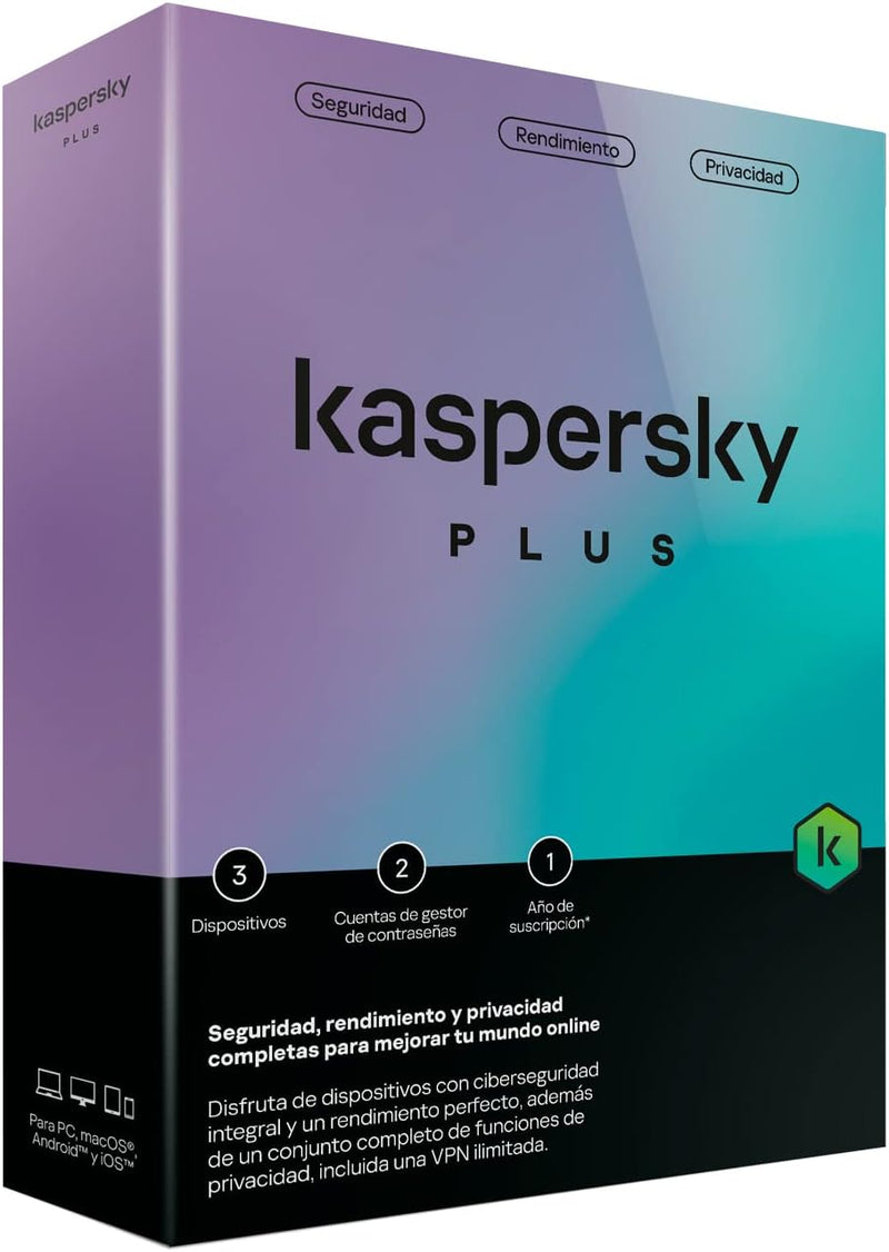 Kaspersky Antivirus Plus 3 Dispositivos 1 Year