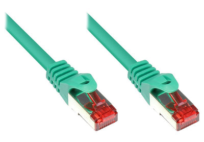 Goodconnections Network Cable With Protector Pestaña, CAT.6, S FTP, Pimf, Pvc, 250MHZ, Green 20M, — image 1