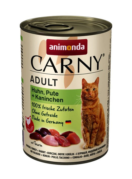 Animonda Carny Adult Sabor: Pollo, Pavo, Conejo - Comida Húmeda Gatos - 400G — image 1