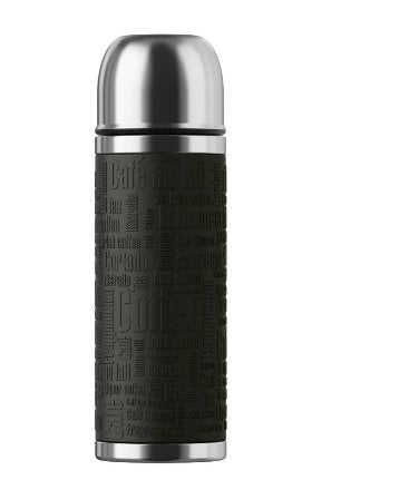 Emsa Senator Sleeve, Black 1,0 L Isolierflaschen, Edelstahl, 10 X 10 X 30CM
