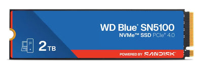 SanDisk Drive SSD Wd Blue SN5100 2TB M.2 Pci Express 4.0 NVMe Qlc 3D Nand WDS200T5B0E — image 1