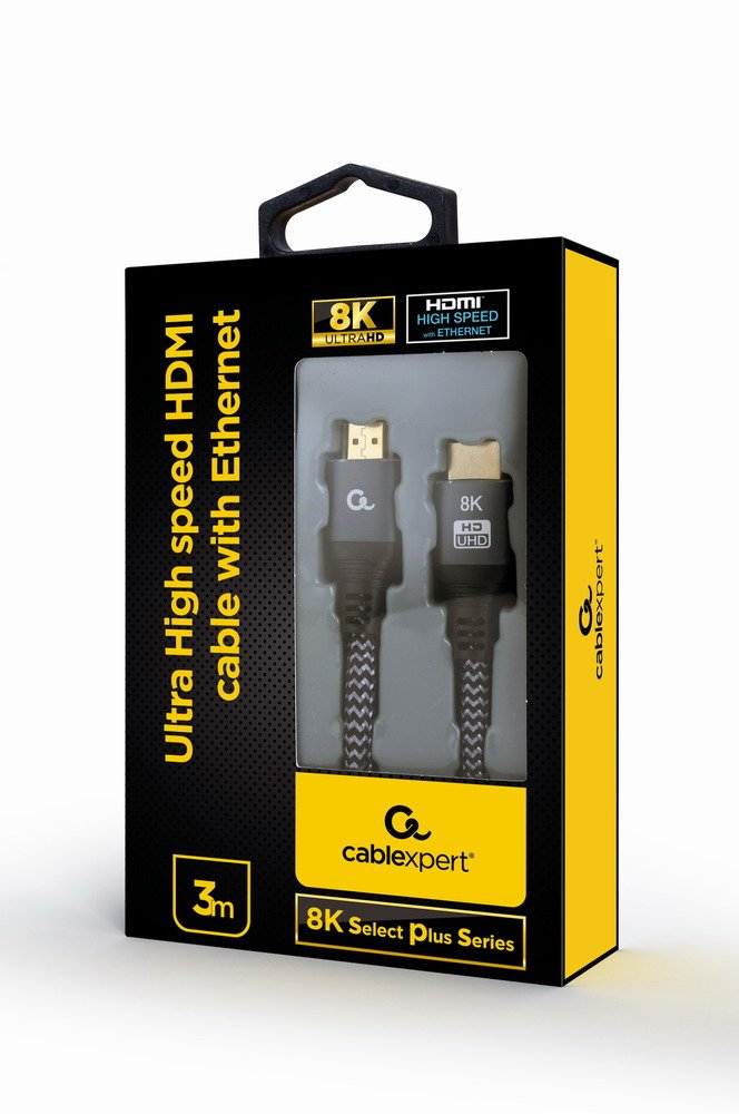 Gembird CCB-HDMI8K-3M HDMI Cable Ultra High Speed With Ethernet 8K Select Plus Series 3M