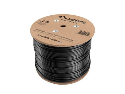 Lanberg Bobina Network Cable Outdoor Apantallado CAT.6 FTP AWG23 305M Black — image 1