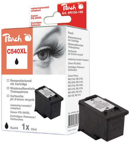 Peach Head Printing Black PI100-156, Ink Compatible With Canon PG-540XLBK PI100-156