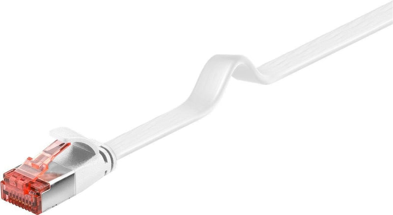 Goobay CAT.6 Flach-patchcable RJ-45 (m) Zu RJ-45 (m) U/FTP, White 500CM