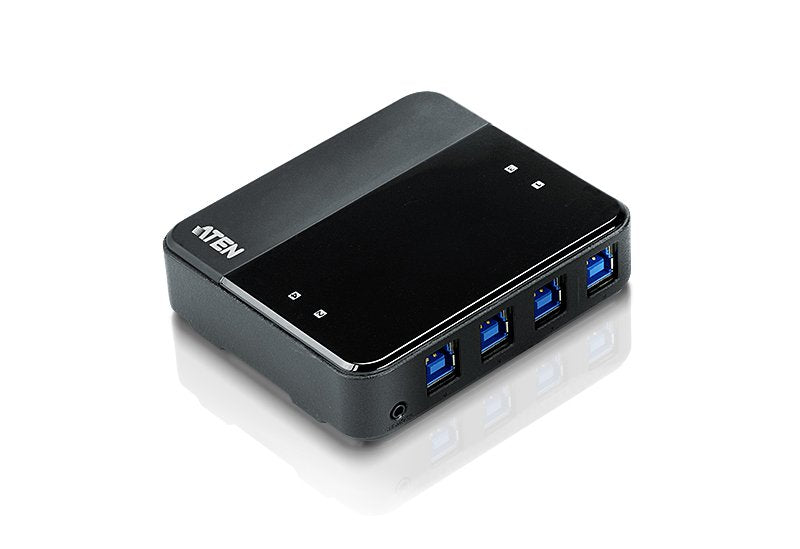 Aten US434 Switch KVM Black USB 3.2 Gen 1 4 Ports