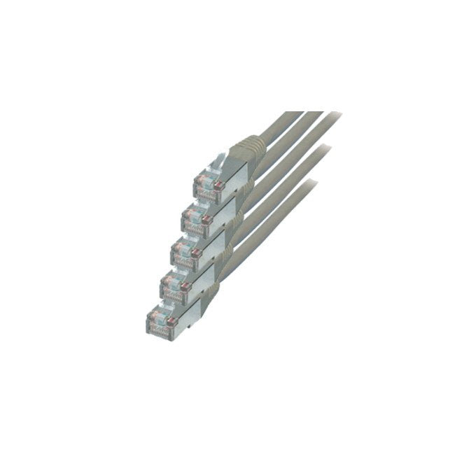 S-conn CAT.6 S/FTP 0.25M Network Cable Grey 0,25M CAT.6 S/FTP (s-STP)