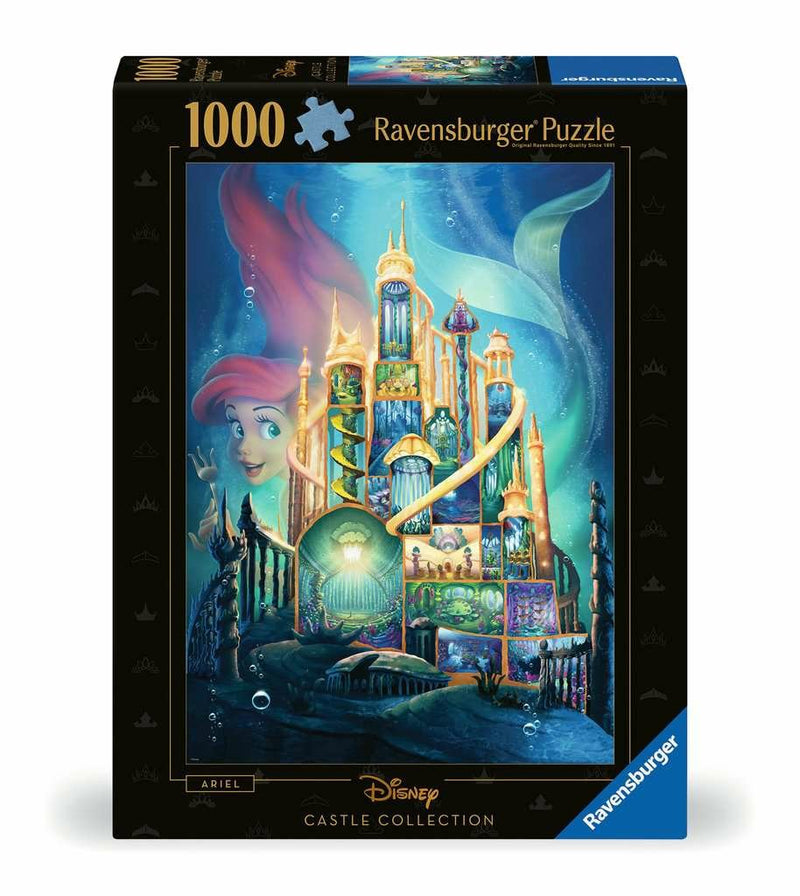 Ravensburger Puzzle Disney Castles Ariel 1000 Pieces