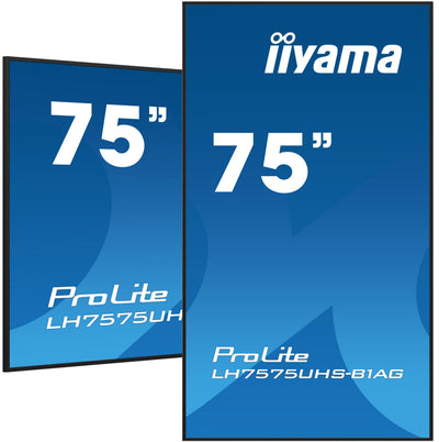 Iiyama Monitor Public 75 LH7575UHS-B1AG UHD — image 1