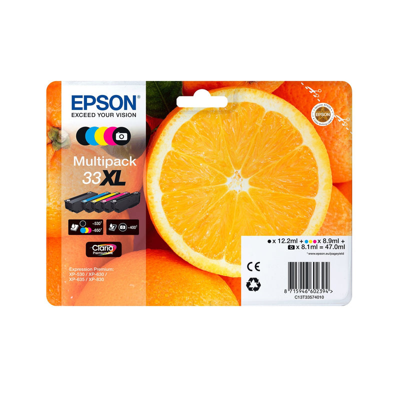 Epson Genuine Ink Nº33 Black Foto XP-530,XP-630,XP-635,XP-830E, XP-530,XP-540
