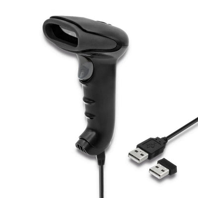 Qoltec 50868 Scanner Láser Wireless 1D 2D Black — image 1