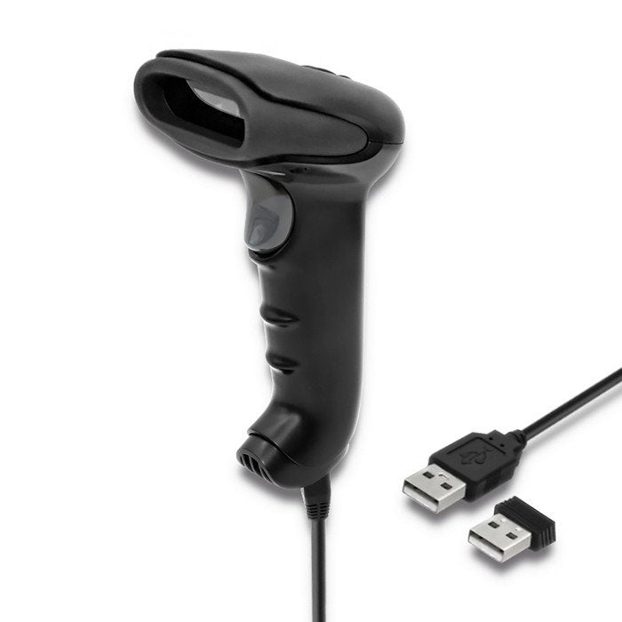 Qoltec 50868 Scanner Láser Wireless 1D 2D Black