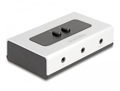 Delock 88061 2A 1 Conmutador Jack Stereo 3,5MM 4 Clavijas Manual Bidireccional — image 1