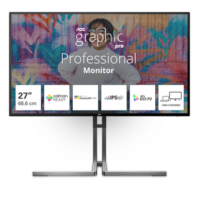 Aoc U27U3CV 27 Nano IPS Wled UHD 60HZ HDMI — image 1