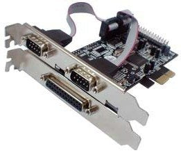 Longshine PCIE 2X Serial 1X Paralelo RS232C