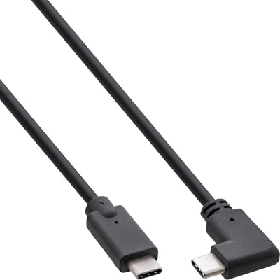 Inline Cable USB 3.2 GEN.2, USB Type-c Male/Male Ángulo, Black 2M — image 1