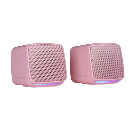 Mars Gaming Speakers Bluetooth Ms-pro Pink Iluminación RGB Flow Dinámica/ 10W/ Control Volumen/ Connection Jac — image 1