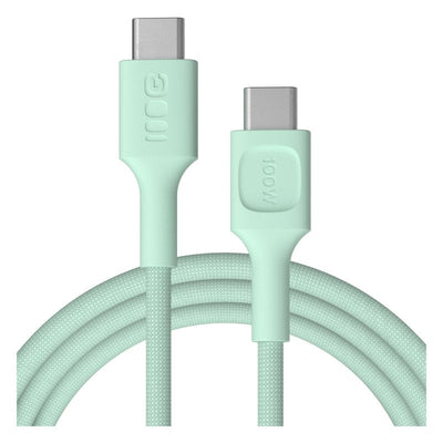 Green Cell USB-C To USB-C Cable Powerstream 100W 2M Green - Braided — image 1