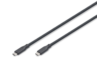 Cable Connection Silicone Usb-c-usb-c USB4 VER.2.0 80Gbps 8K@60HZ PD 3.1 240W 0,5M Black — image 1